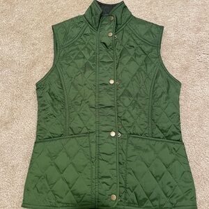 Barbour Olive Quilted Vest